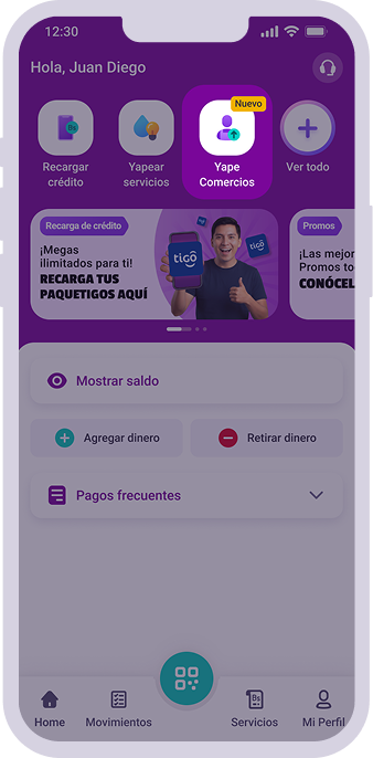 paquetes Tigo yape