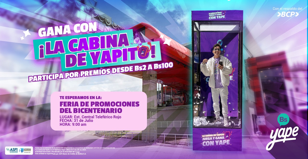 La cabina de Yapito en el Teleférico Rojo