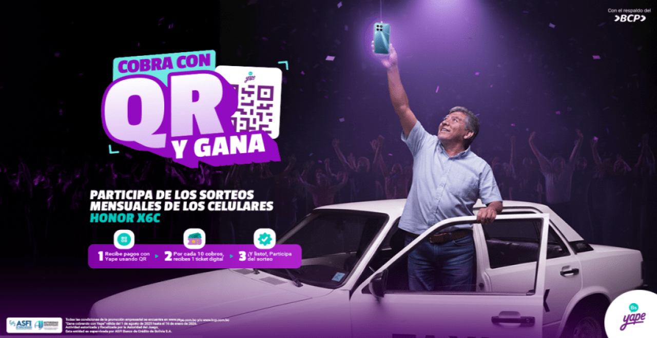 Gana cobrando con Yape