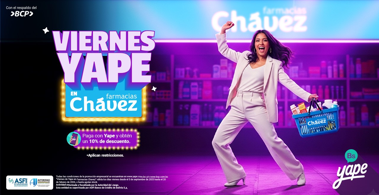 Viernes de Yape en Farmacias Chavez