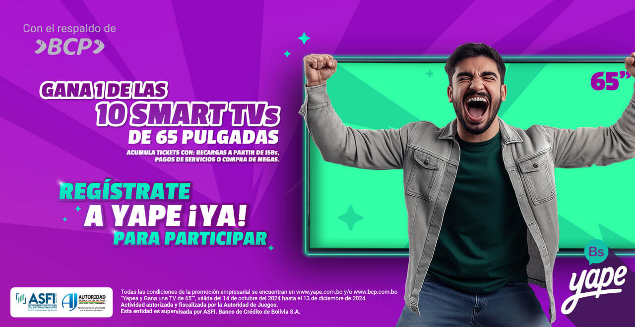 yapea y gana una tv 65